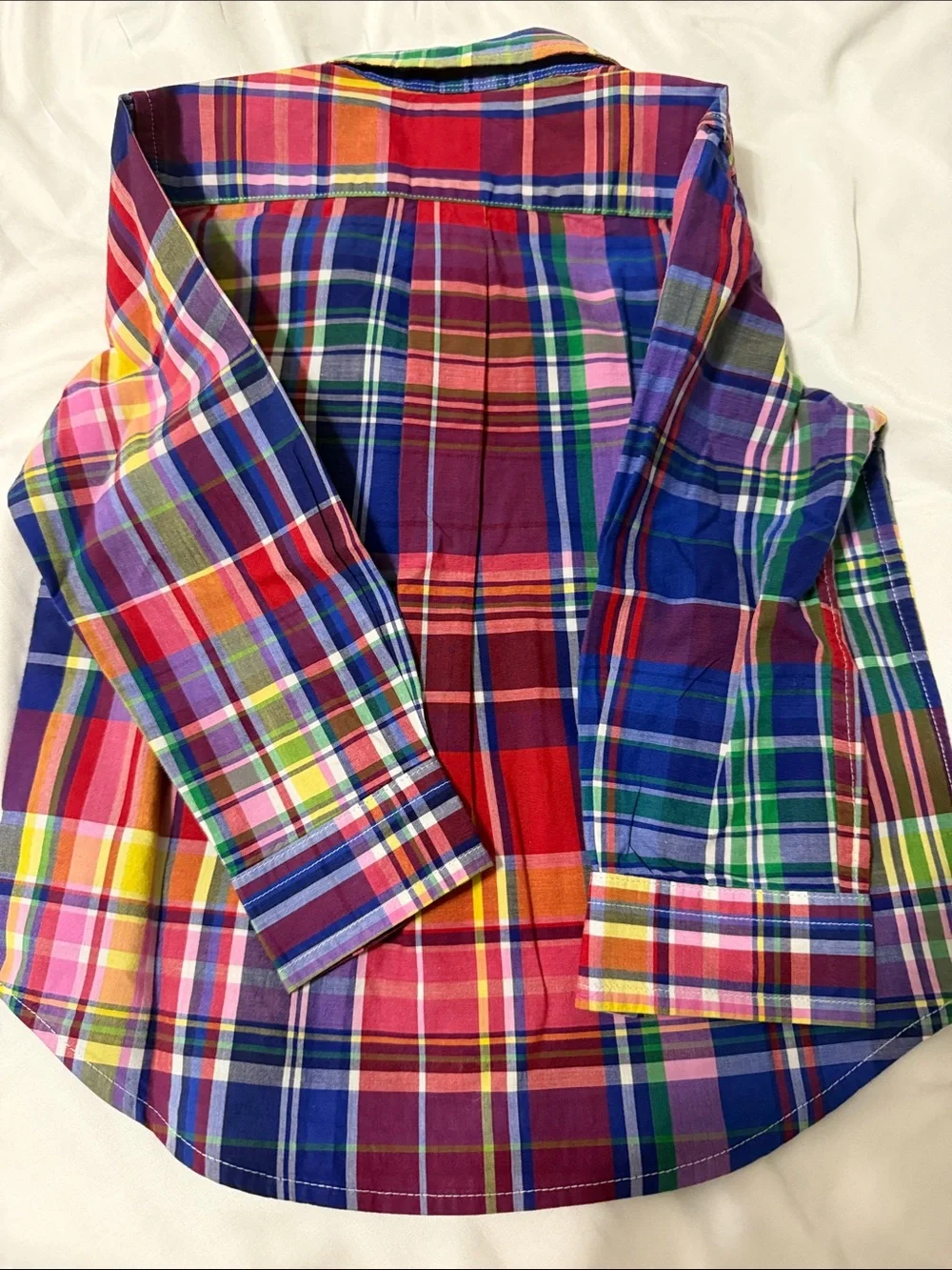 Ralph Lauren Kids Bright Multicolor Plaid Button-Down Shirt
